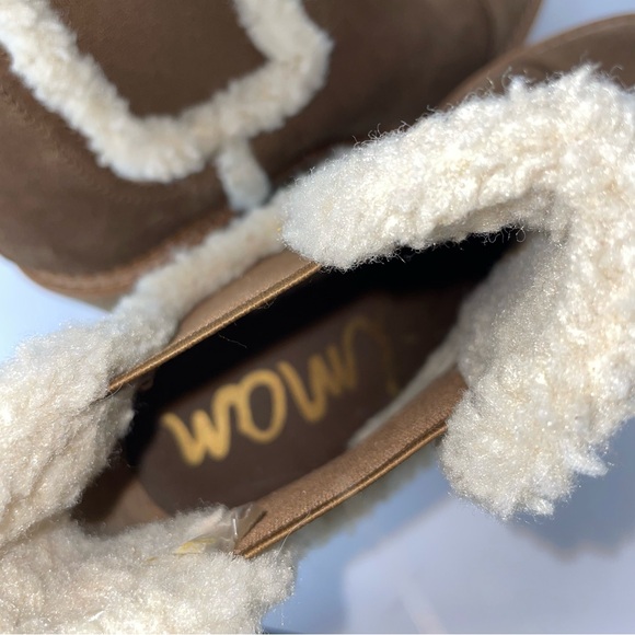 Sam Edelman Women's Reagan Wedge Booties Toffee Suede 7 M - Picture 6 of 11